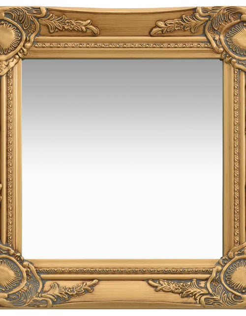 Încărcați imaginea în vizualizatorul Galerie, Oglindă de perete în stil baroc, auriu, 40 x 40 cm Lando
