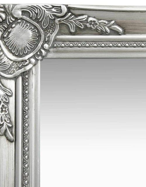 Загрузите изображение в средство просмотра галереи, Oglindă de perete în stil baroc, argintiu, 40 x 40 cm Lando - Lando
