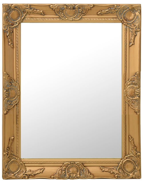 Загрузите изображение в средство просмотра галереи, Oglindă de perete în stil baroc, auriu, 50 x 60 cm - Lando
