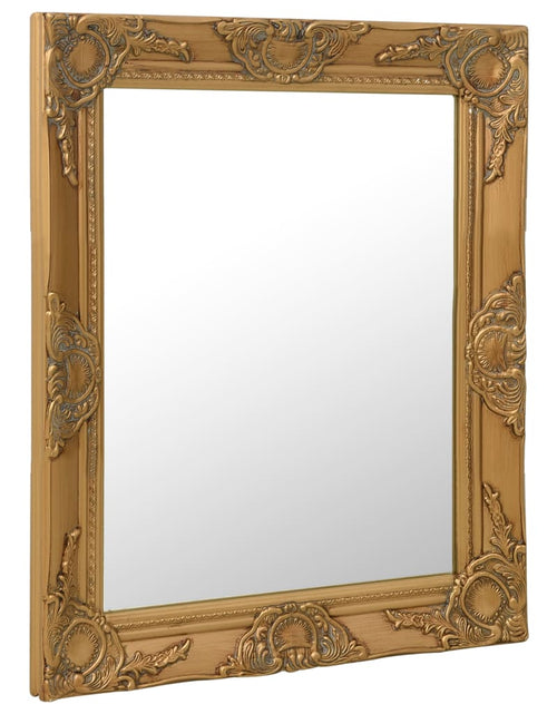 Încărcați imaginea în vizualizatorul Galerie, Oglindă de perete în stil baroc, auriu, 50 x 60 cm - Lando
