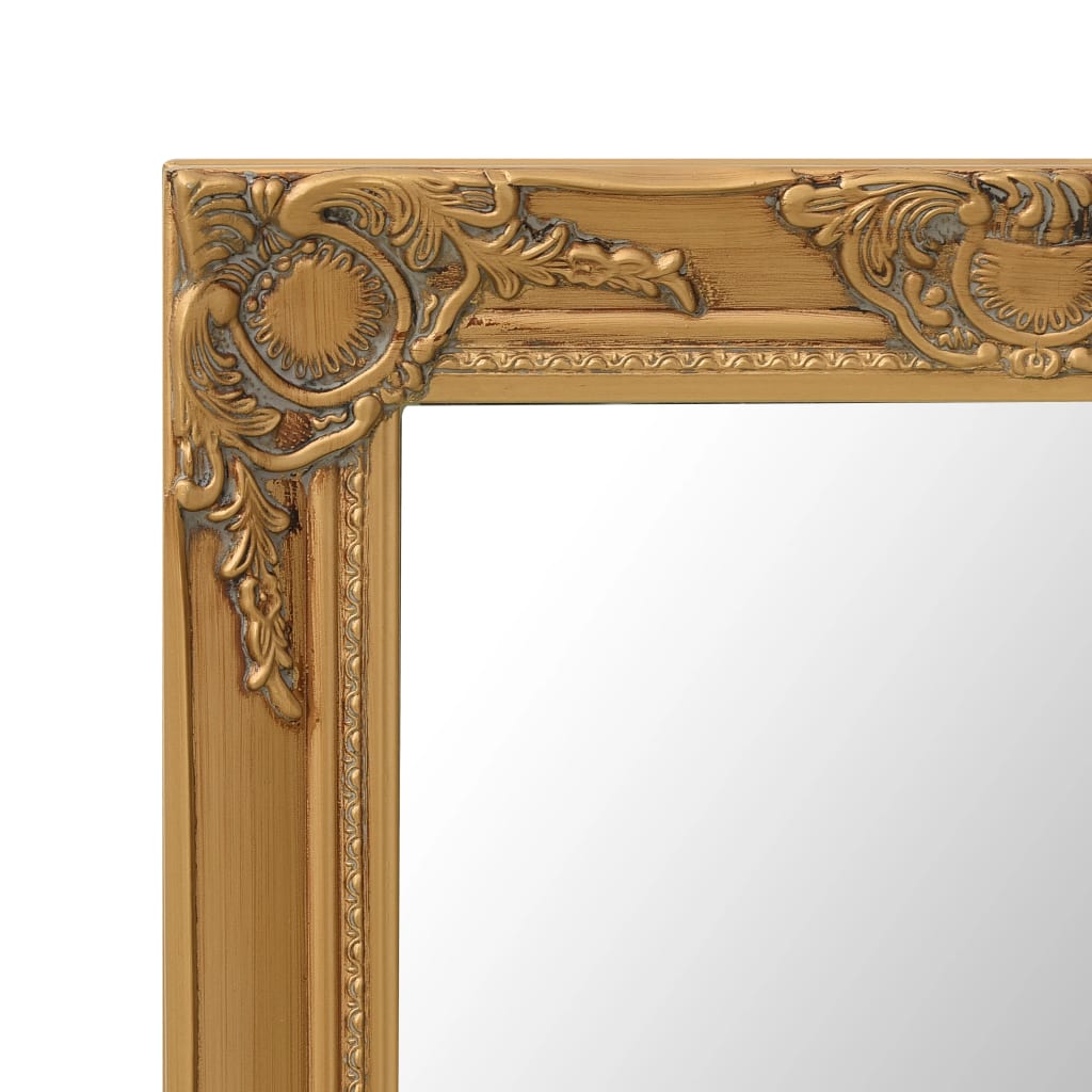 Oglindă de perete în stil baroc, auriu, 50 x 60 cm - Lando