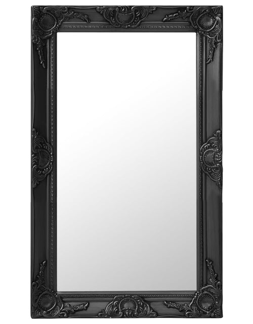 Încărcați imaginea în vizualizatorul Galerie, Oglindă de perete în stil baroc, negru, 50 x 80 cm - Lando
