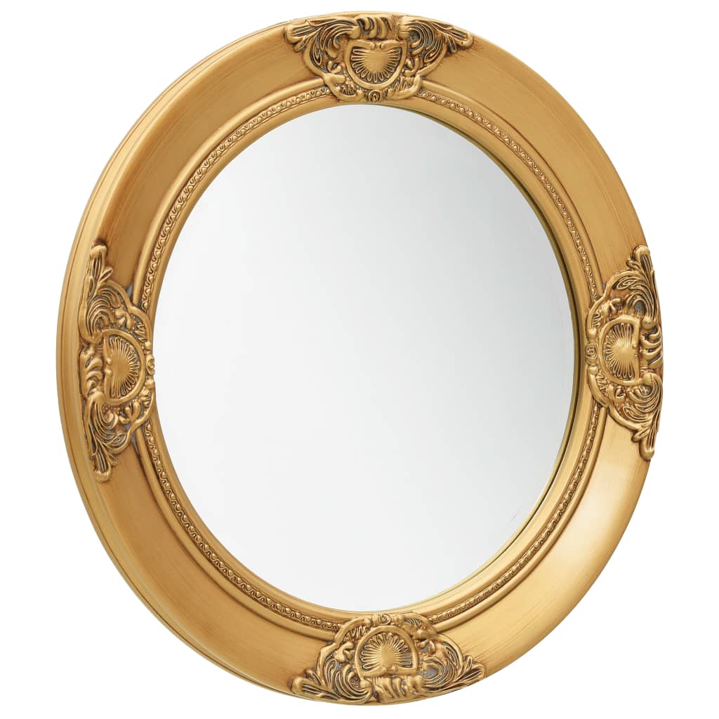 Oglindă de perete în stil baroc, auriu, 50 cm - Lando