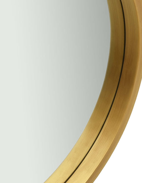 Încărcați imaginea în vizualizatorul Galerie, Oglindă de perete cu o curea, 40 cm, auriu Lando - Lando
