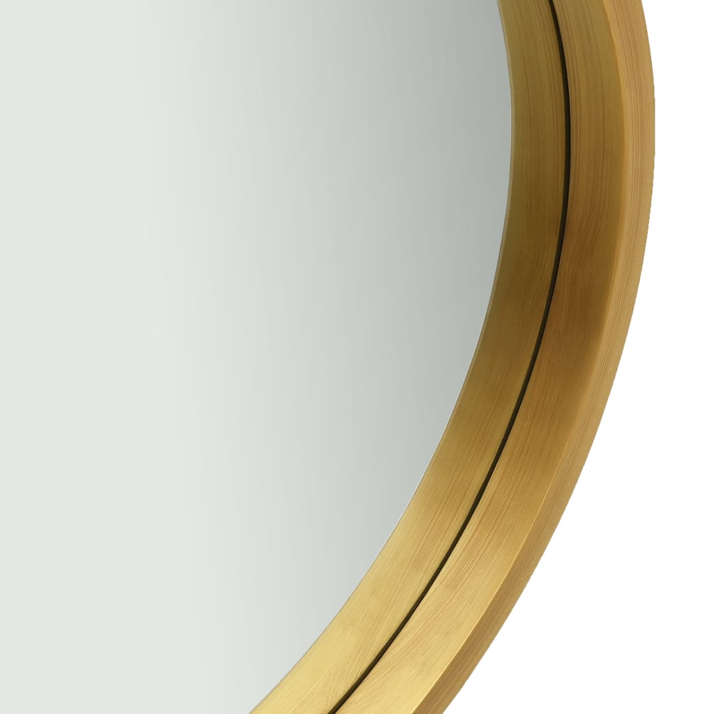 Oglindă de perete cu o curea, 40 cm, auriu Lando - Lando