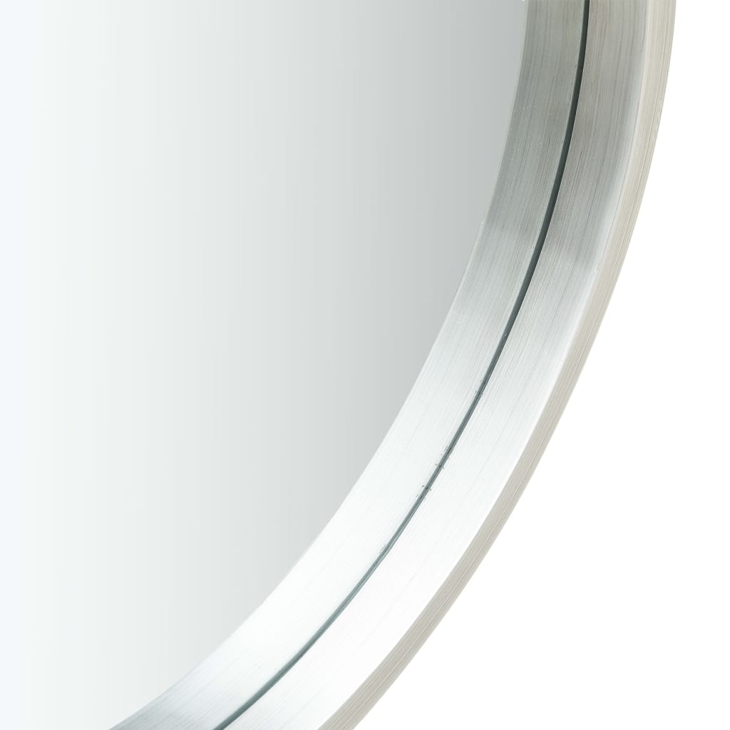 Oglindă de perete cu o curea, 40 cm, argintiu Lando - Lando