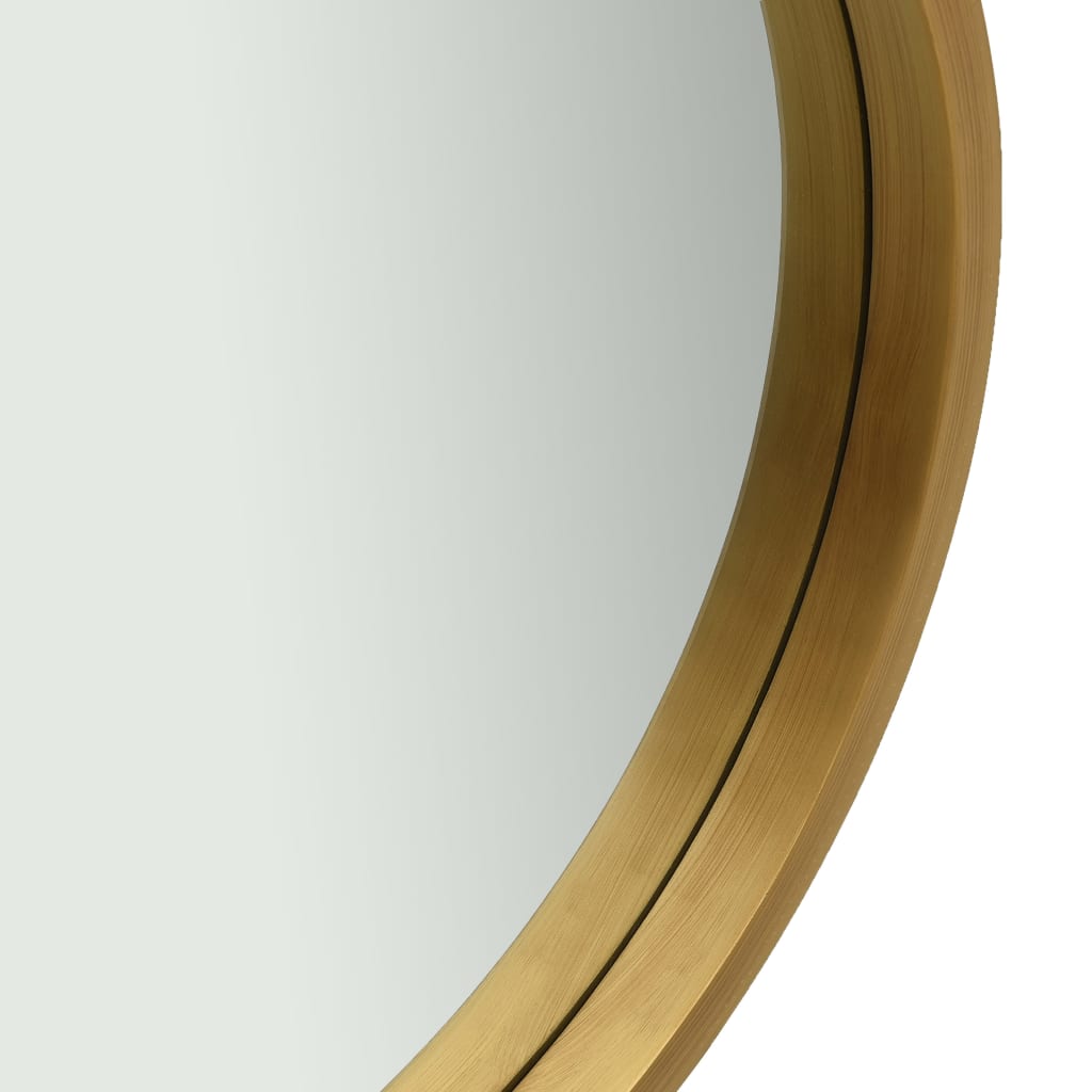Oglindă de perete cu o curea, 50 cm, auriu Lando - Lando