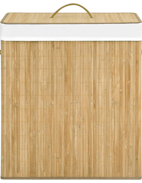 Încărcați imaginea în vizualizatorul Galerie, Coș de rufe din bambus, 100 L Lando - Lando
