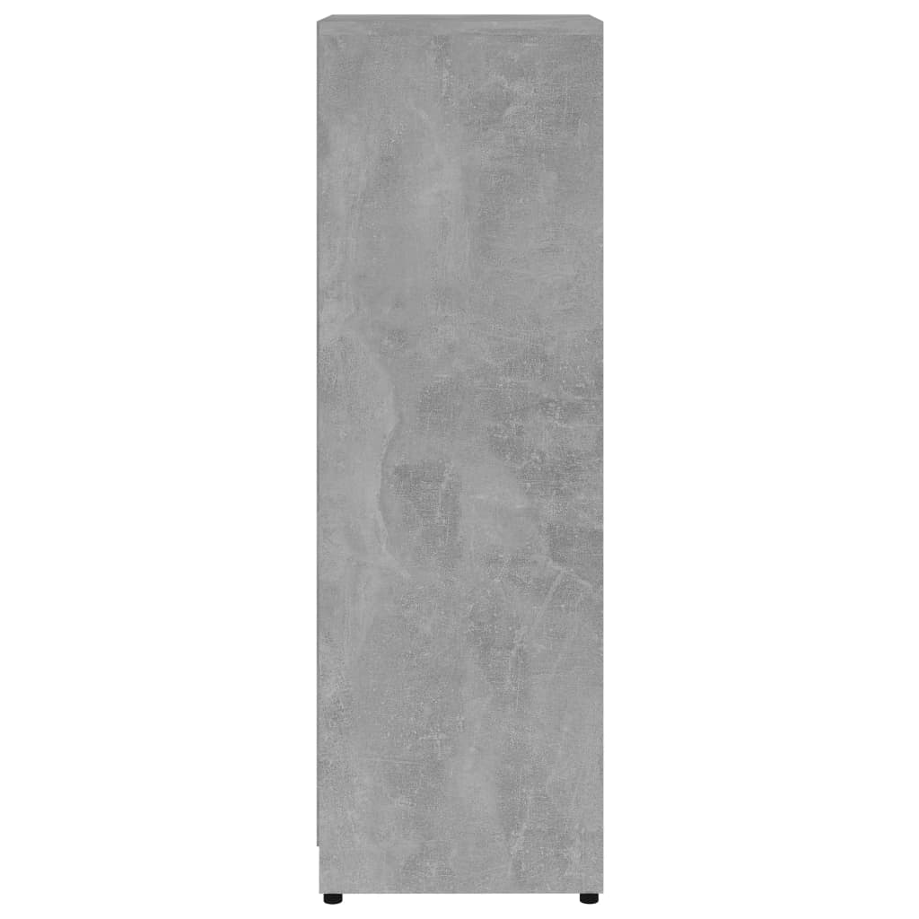 Dulap de baie, gri beton, 30 x 30 x 95 cm, PAL - Lando