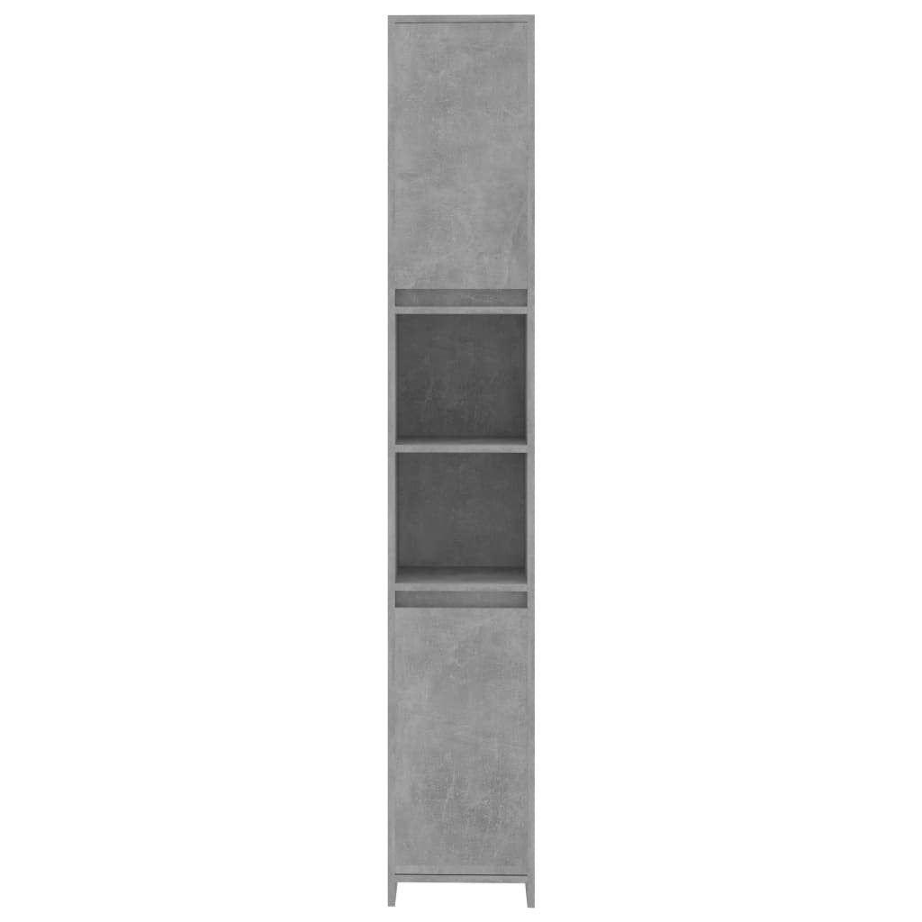 Dulap de baie, gri beton, 30x30x183,5 cm, PAL - Lando