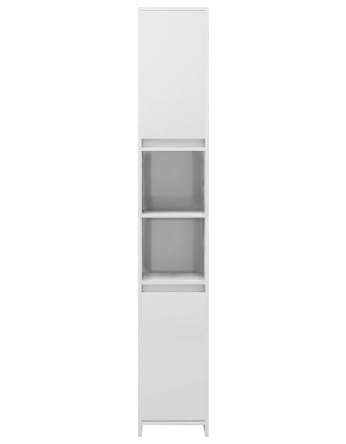 Încărcați imaginea în vizualizatorul Galerie, Dulap de baie, alb extralucios, 30x30x183,5 cm, PAL - Lando
