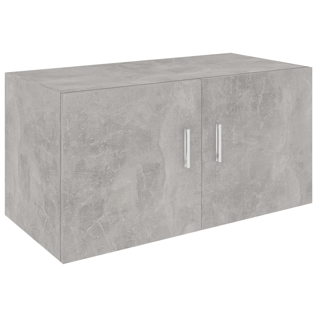 Dulap montat pe perete, gri beton, 80 x 39 x 40 cm, PAL Lando - Lando