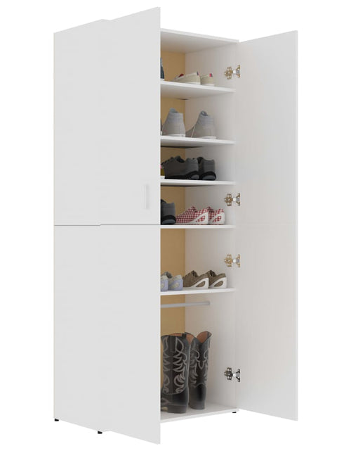 Încărcați imaginea în vizualizatorul Galerie, Pantofar, alb, 80 x 39 x 178 cm, PAL - Lando
