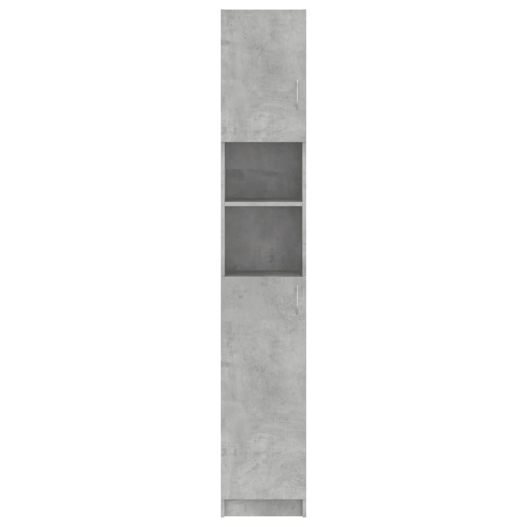 Dulap de baie, gri beton, 32 x 25,5 x 190 cm, PAL - Lando
