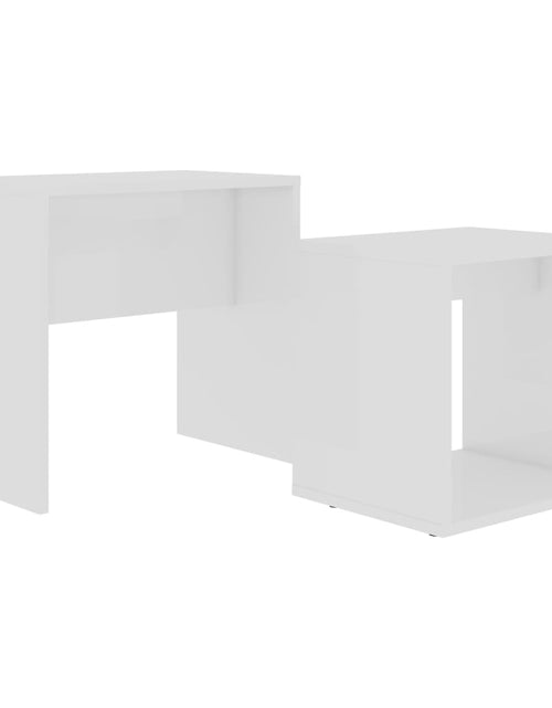 Încărcați imaginea în vizualizatorul Galerie, Set măsuțe de cafea, alb, 48x30x45 cm, PAL Lando - Lando
