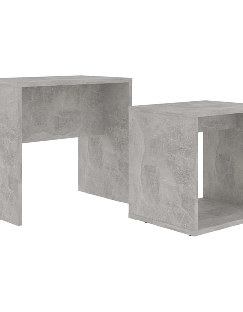 Загрузите изображение в средство просмотра галереи, Set măsuțe de cafea, gri beton, 48 x 30 x 45 cm, PAL Lando - Lando

