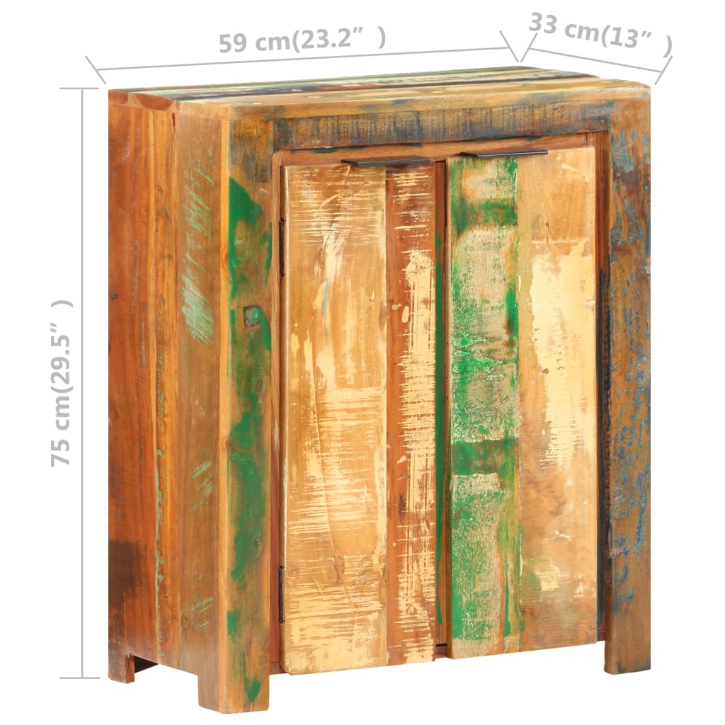 Servantă, 59 x 33 x 75 cm, lemn masiv reciclat - Lando