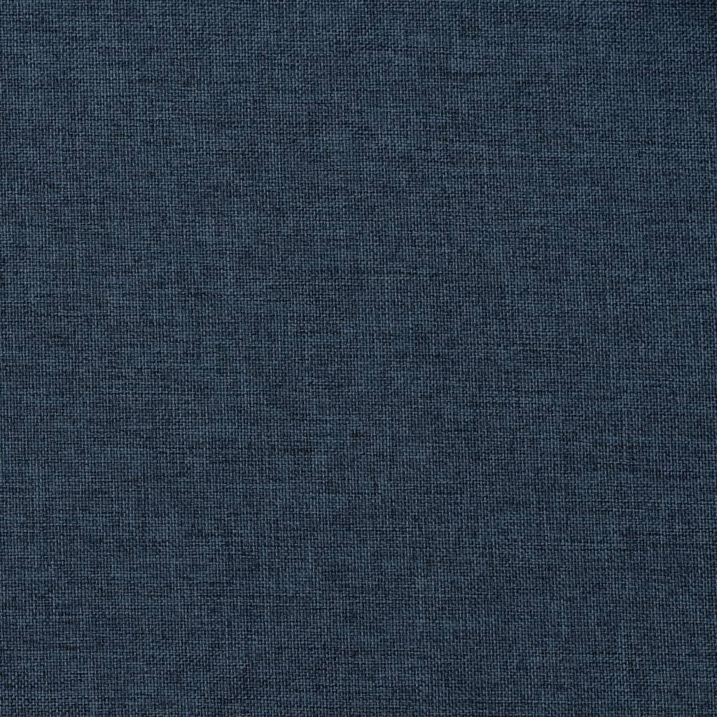 Draperii opace aspect in, cârlige, 2 buc., albastru, 140x245 cm. Lando - Lando