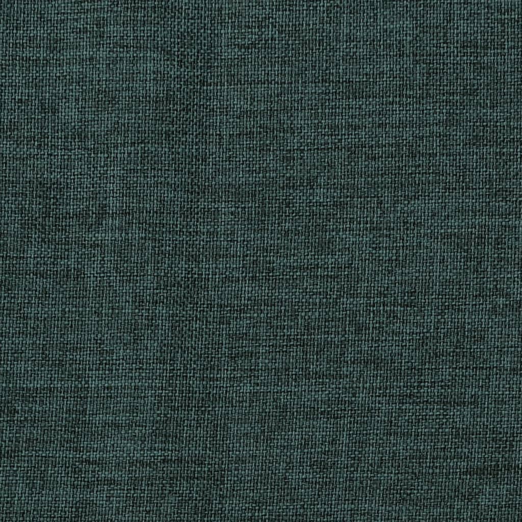 Perdele opace aspect pânză, cârlige, 2 buc. verde, 140x225 cm Lando - Lando