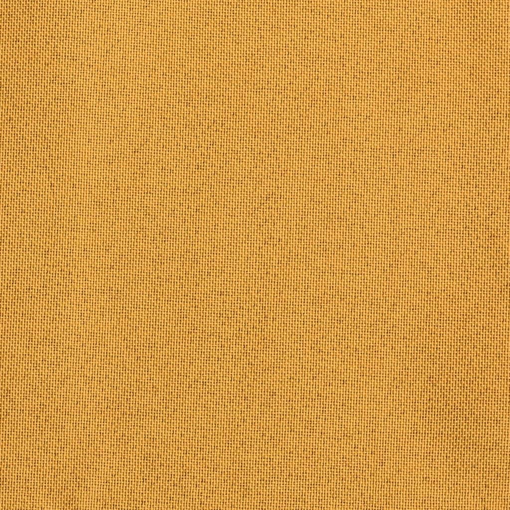 Perdele opace aspect pânză cu ocheți 2 buc. 140x225 cm galben - Lando