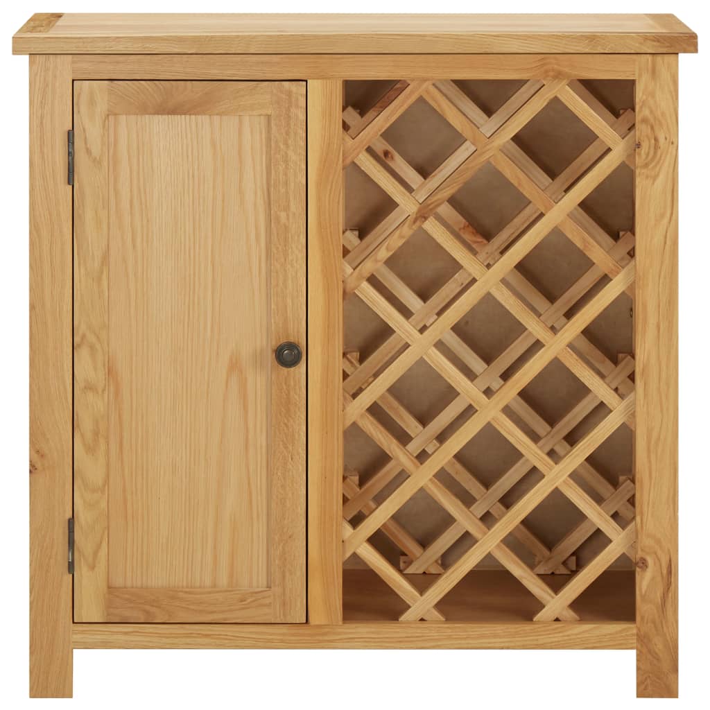Dulap sticle de vin, 11 sticle, 80x32x80 cm, lemn de stejar - Lando