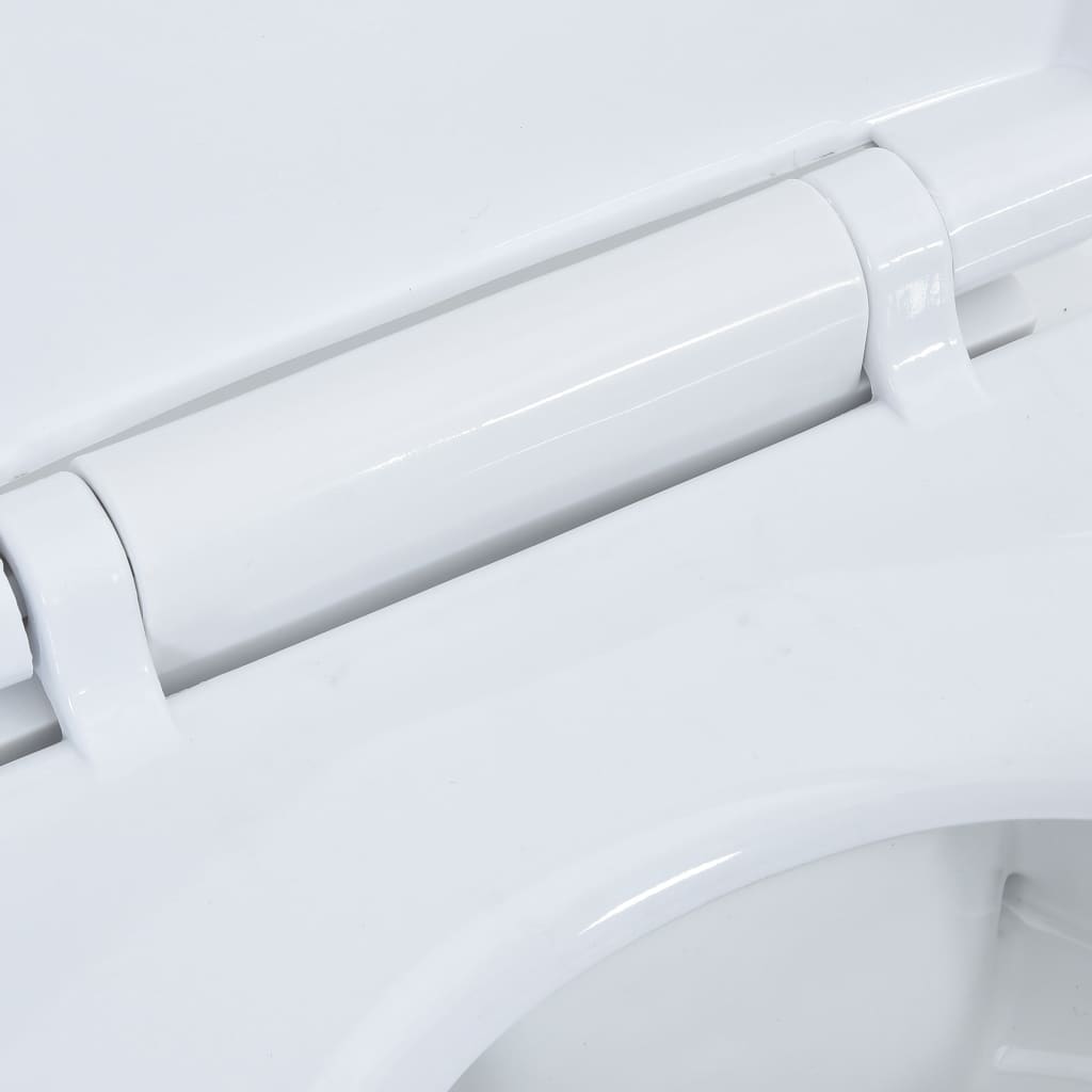 Vas WC fără ramă, închidere silențioasă, + 7 cm, alb, ceramică Lando - Lando