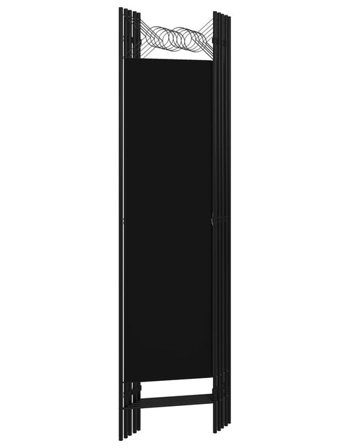 Încărcați imaginea în vizualizatorul Galerie, Paravan de cameră cu 5 panouri, negru, 200 x 180 cm - Lando
