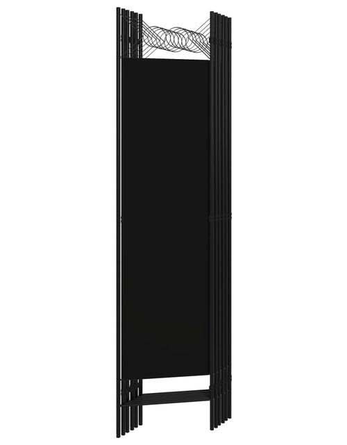 Încărcați imaginea în vizualizatorul Galerie, Paravan de cameră cu 6 panouri, negru, 240 x 180 cm - Lando
