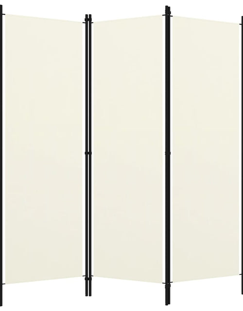 Загрузите изображение в средство просмотра галереи, Paravan de cameră cu 3 panouri, alb crem, 150 x 180 cm - Lando
