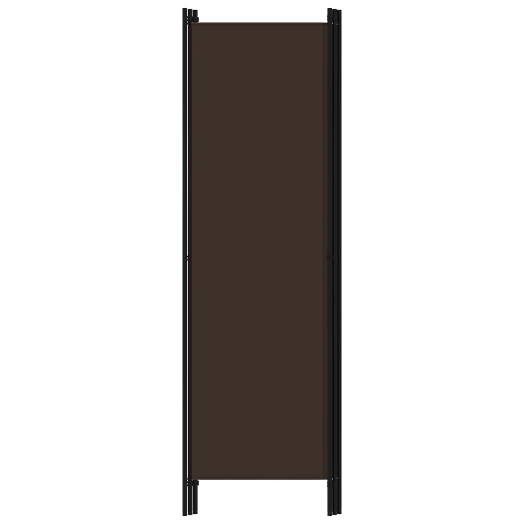 Paravan de cameră cu 3 panouri, maro, 150 x 180 cm - Lando