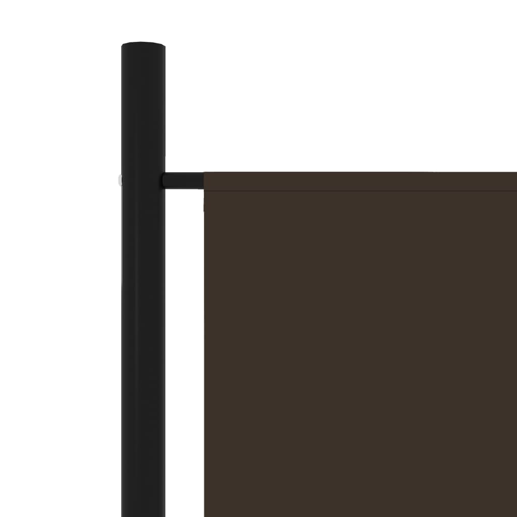 Paravan de cameră cu 3 panouri, maro, 150 x 180 cm - Lando