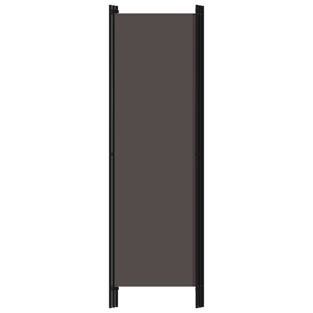 Paravan de cameră cu 3 panouri, antracit, 150 x 180 cm - Lando
