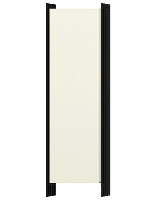 Încărcați imaginea în vizualizatorul Galerie, Paravan de cameră cu 5 panouri, alb crem, 250 x 180 cm - Lando
