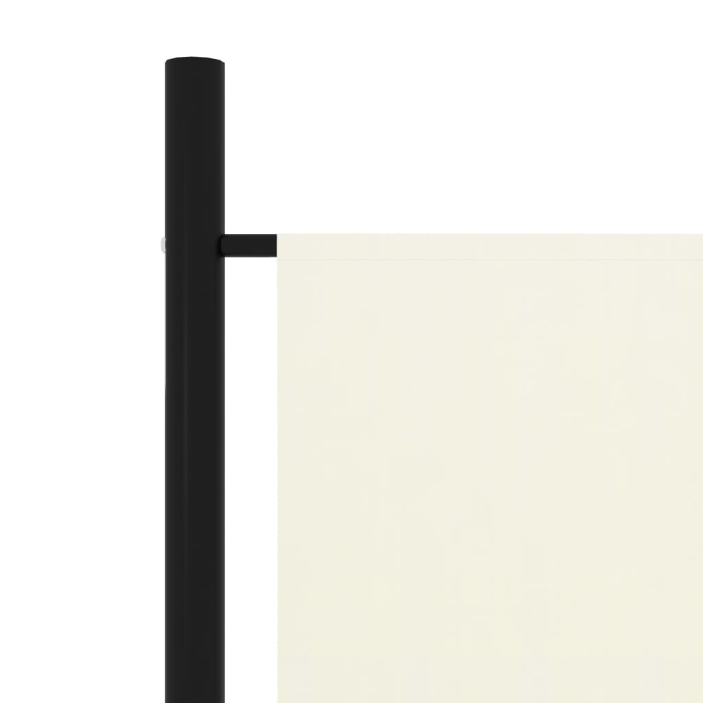 Paravan cameră cu 6 panouri, alb crem, 300 x 180 cm - Lando