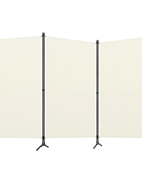 Încărcați imaginea în vizualizatorul Galerie, Paravan de cameră cu 3 panouri, crem, 260 x 180 cm, textil - Lando
