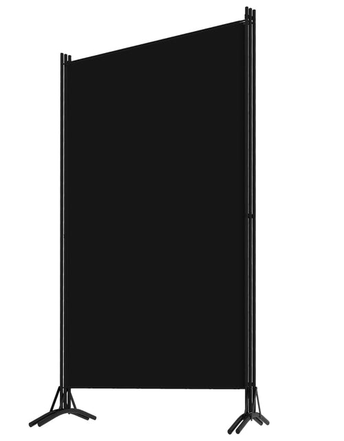 Загрузите изображение в средство просмотра галереи, Paravan de cameră cu 3 panouri, negru, 260 x 180 cm, textil - Lando
