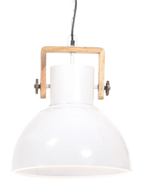 Загрузите изображение в средство просмотра галереи, Lampă suspendată industrială, 25 W, alb, 40 cm, E27, rotund Lando - Lando
