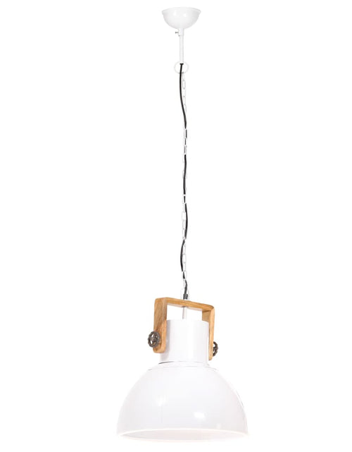Încărcați imaginea în vizualizatorul Galerie, Lampă suspendată industrială, 25 W, alb, 40 cm, E27, rotund Lando - Lando
