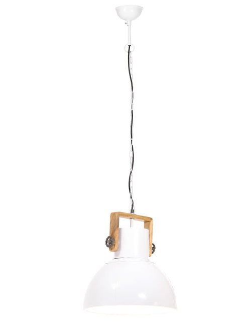 Încărcați imaginea în vizualizatorul Galerie, Lampă suspendată industrială, 25 W, alb, 40 cm, E27, rotund Lando - Lando
