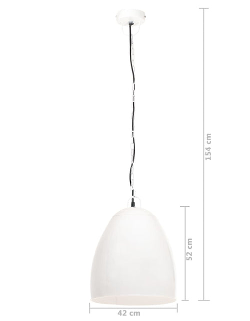 Загрузите изображение в средство просмотра галереи, Lampă suspendată industrială, 25 W, alb, 42 cm, E27, rotund Lando - Lando
