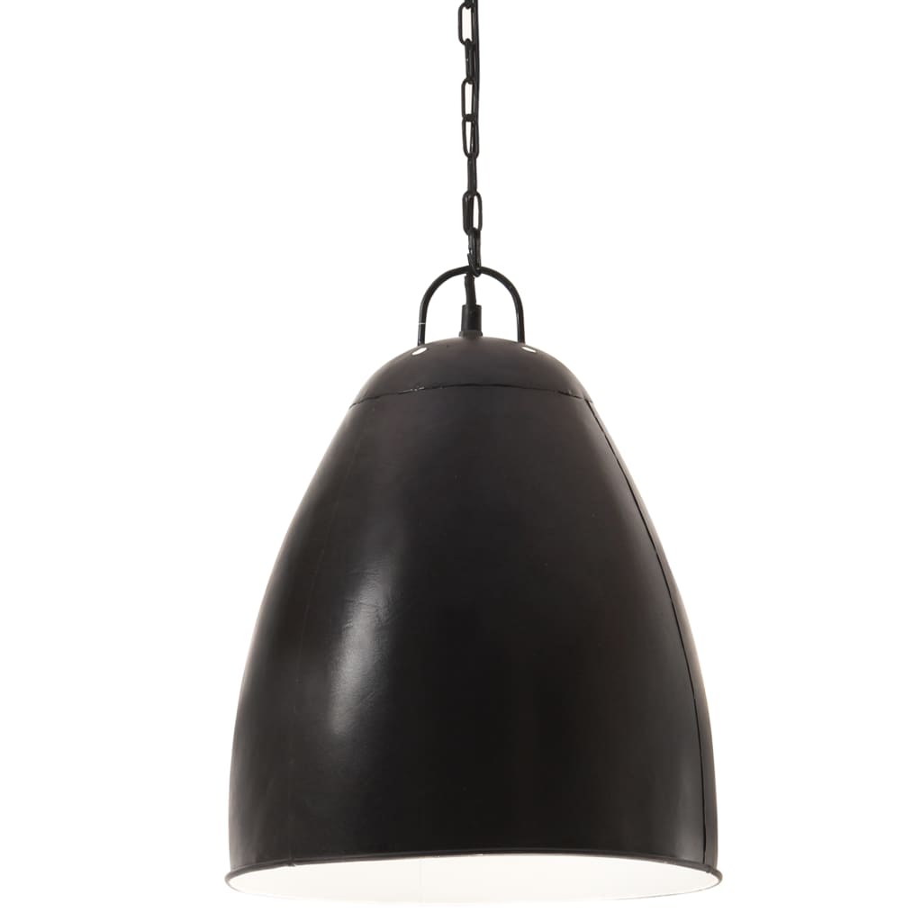 Lampă suspendată industrială, negru, 32 cm, E27, rotund, 25 W Lando - Lando