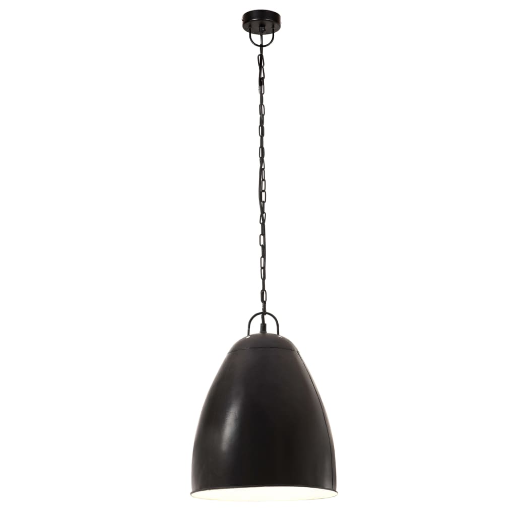 Lampă suspendată industrială, negru, 32 cm, E27, rotund, 25 W Lando - Lando