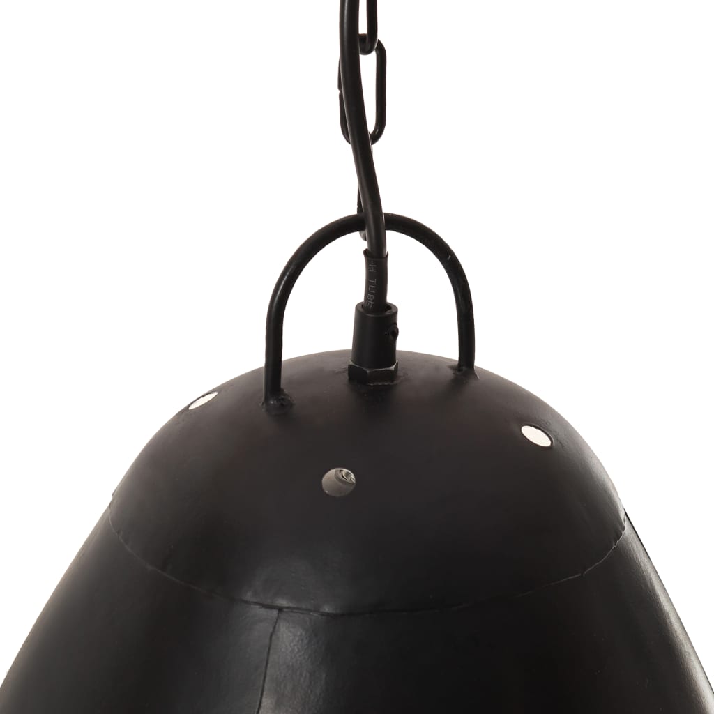 Lampă suspendată industrială, negru, 32 cm, E27, rotund, 25 W Lando - Lando