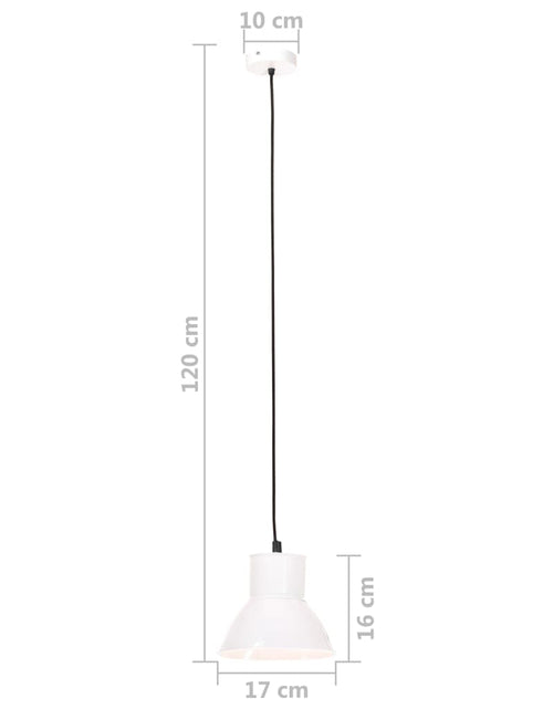 Încărcați imaginea în vizualizatorul Galerie, Lampă suspendată, 25 W, alb, rotund, 17 cm E27 Lando - Lando
