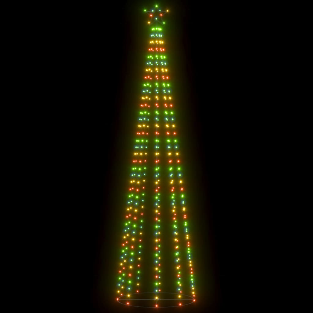 Decorațiune brad Crăciun conic 400 LED-uri colorate 100x360 cm Lando - Lando