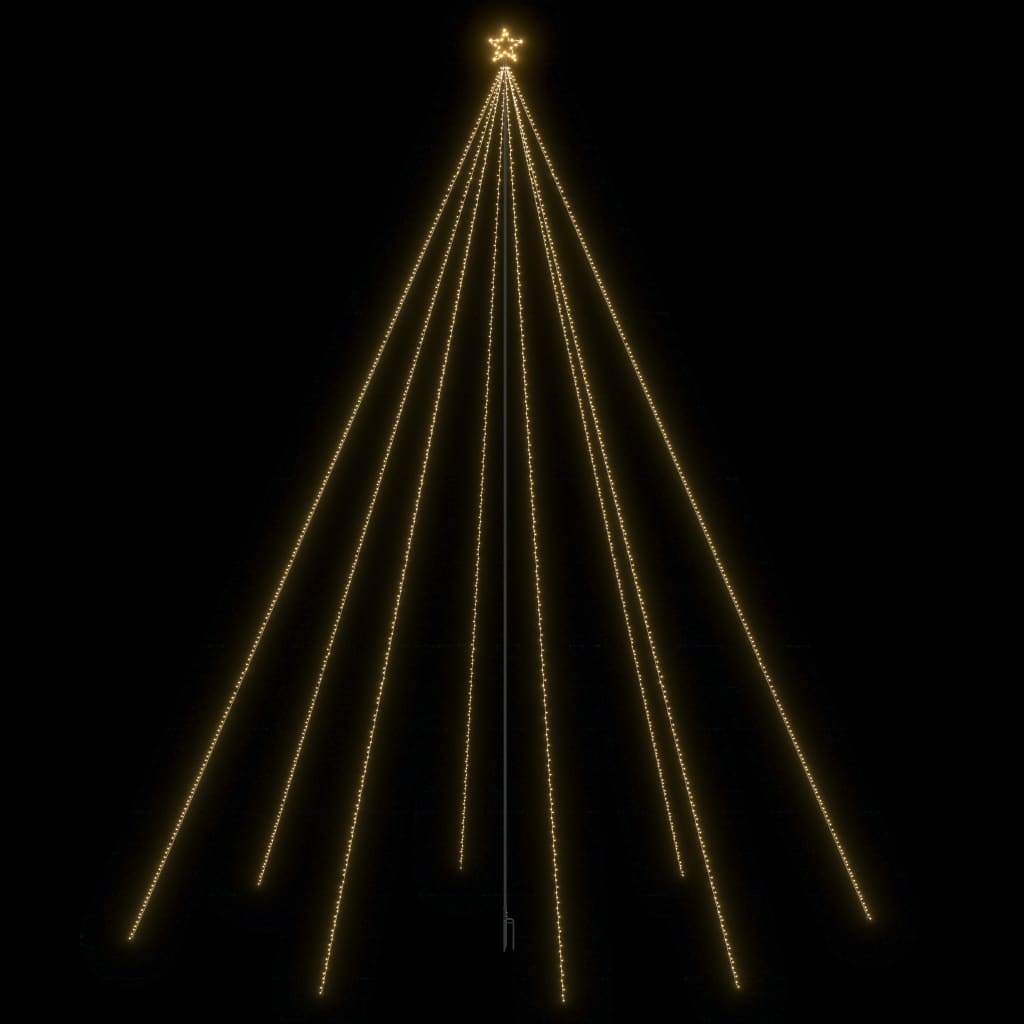 Cascadă de lumini pom Crăciun 8 m interior/exterior 1300 leduri - Lando