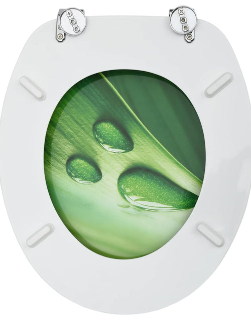 Încărcați imaginea în vizualizatorul Galerie, Capac WC, MDF, verde, model picătură de apă Lando - Lando
