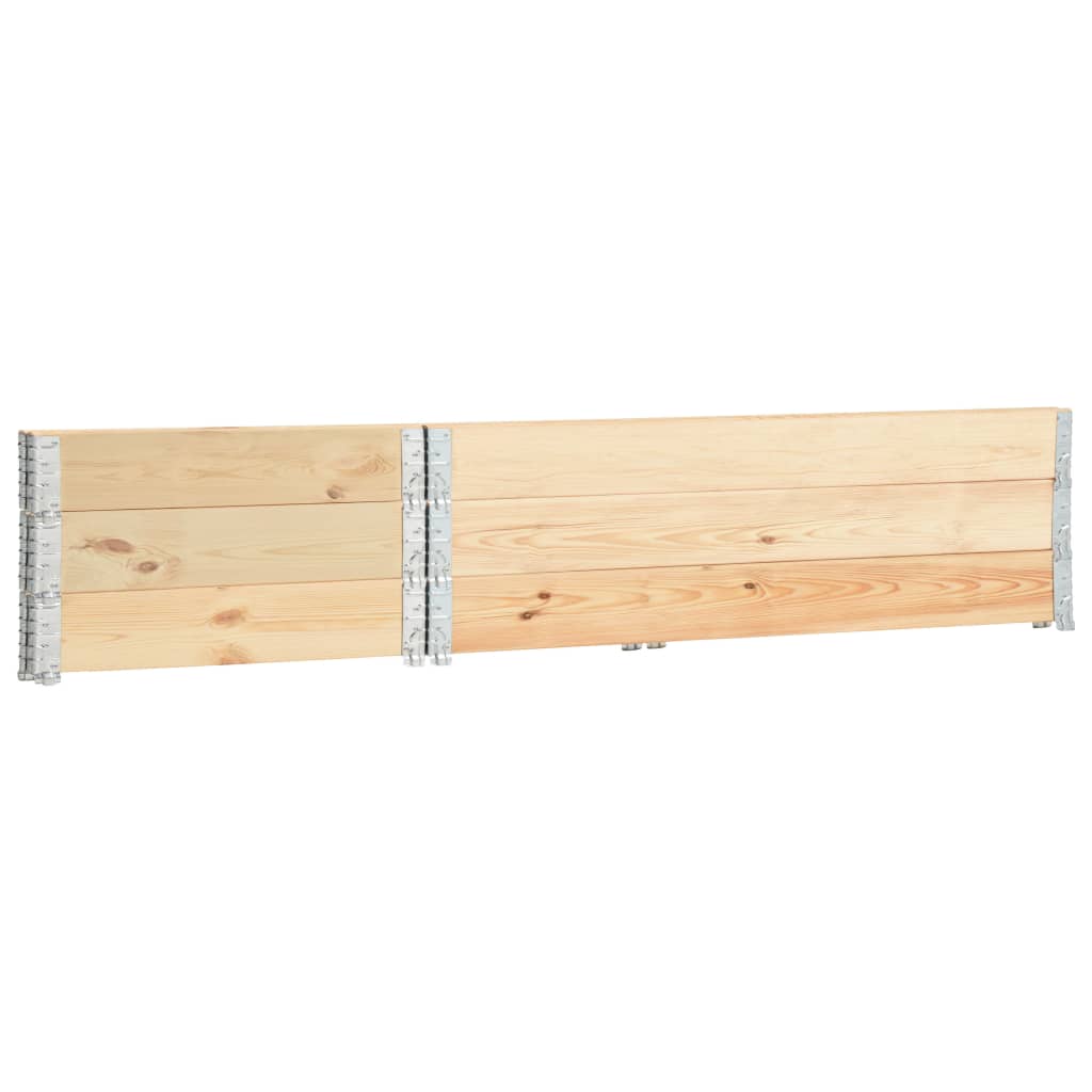 Straturi înălțate, 3 buc., 50 x 150 cm, lemn masiv de pin - Lando