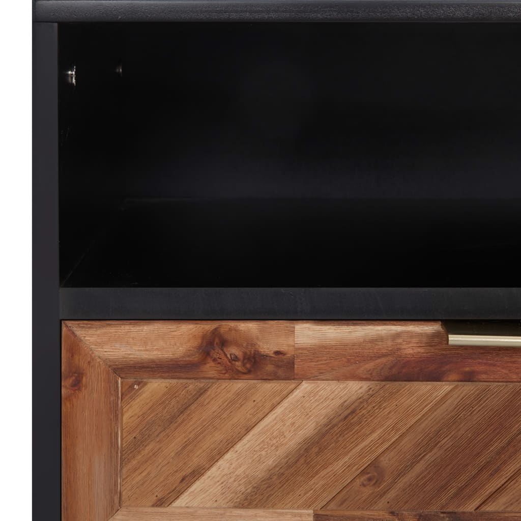Comodă TV, 100 x 35 x 45 cm, lemn masiv de acacia și MDF Lando - Lando