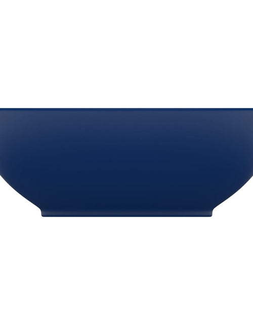 Încărcați imaginea în vizualizatorul Galerie, Chiuvetă de lux, albastru mat, 40x33 cm, ceramică, formă ovală Lando - Lando
